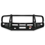 Dmax 2017-2020 2wd Low Rider 707-02 Falcon Bull Bar Black A-Frame Package (LED Foglight)