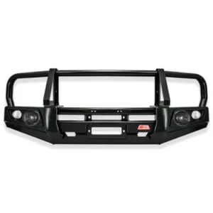 Dmax 2WD Low Rider 707-02 Falcon Bull Bar Black A-Frame Package (LED Foglight)